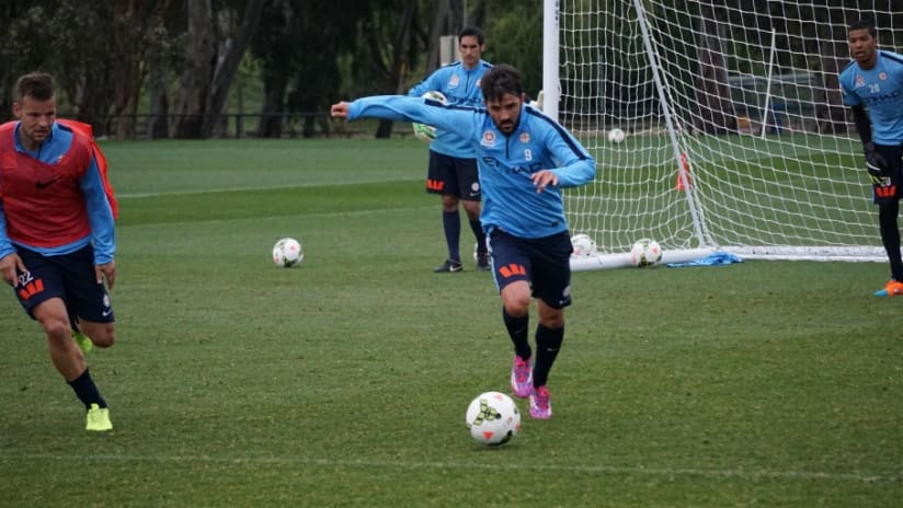 David Villa Melbourne City Training