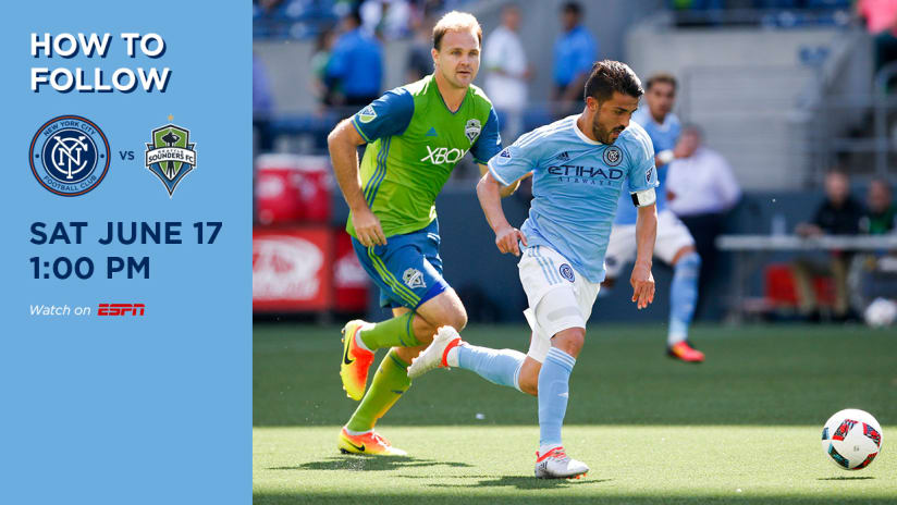 NYCFC vs Seattle Sounders How to Follow
