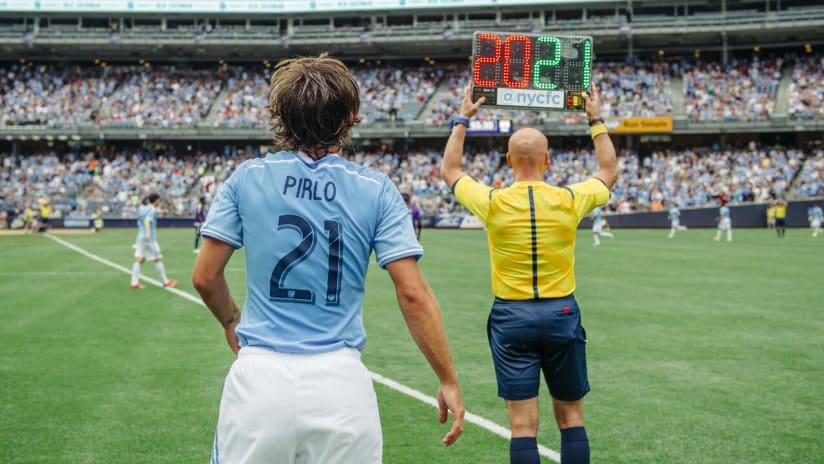 Andrea Pirlo makes NYCFC debut
