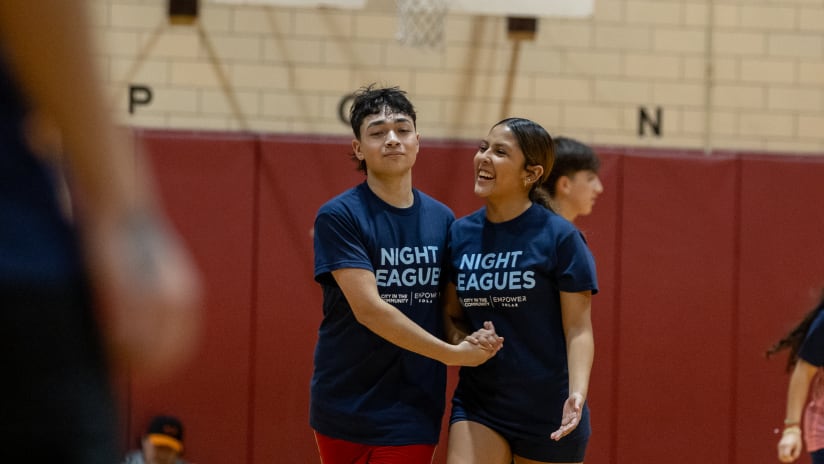 City in the Community’s Night Leagues is giving dozens of Flushing High School students the chance to shine at soccer