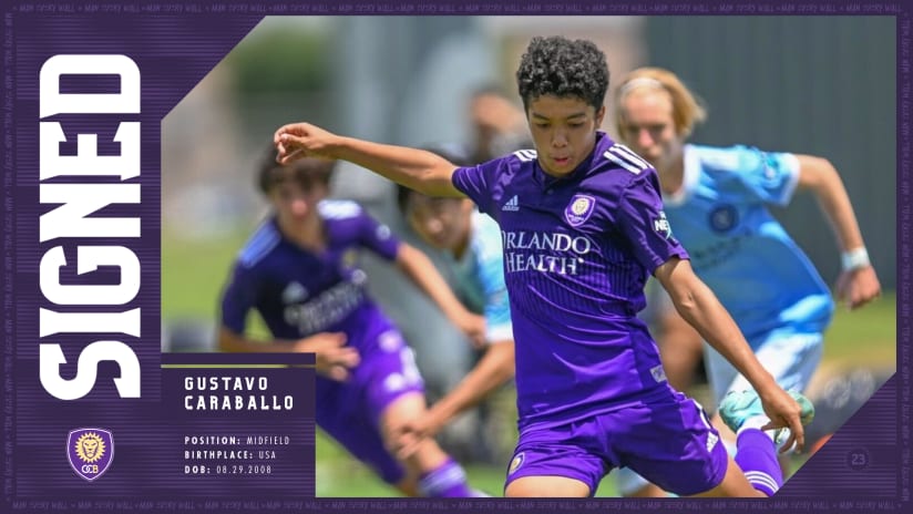 Orlando City B signs Academy product Gustavo Caraballo to MLS NEXT Pro contract 