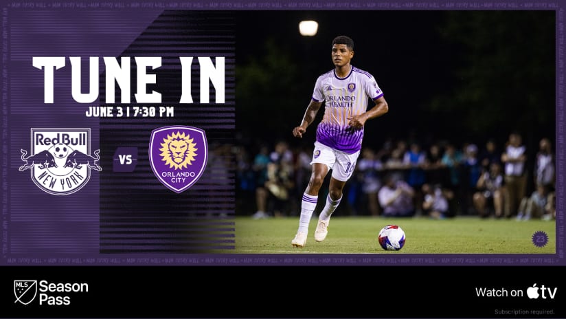 Watch, stream Orlando City at New York Red Bulls for free on Apple TV