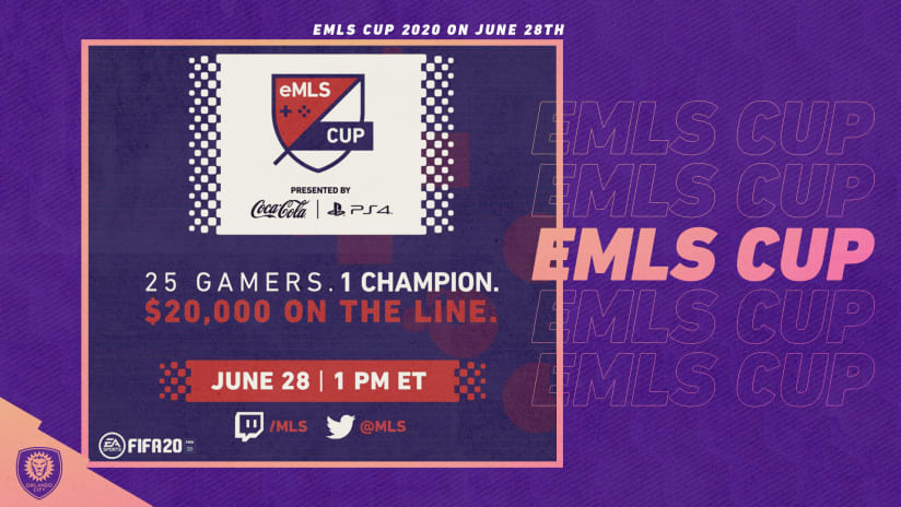 eMLS Cup 2020 presented by Coca-Cola & PlayStation on June 28th