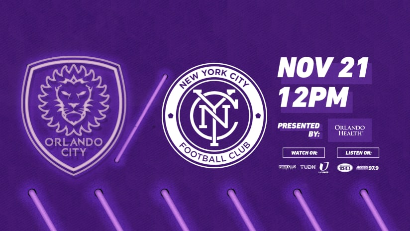 Orlando City Opens Audi 2020 MLS Cup Playoffs Against NYCFC