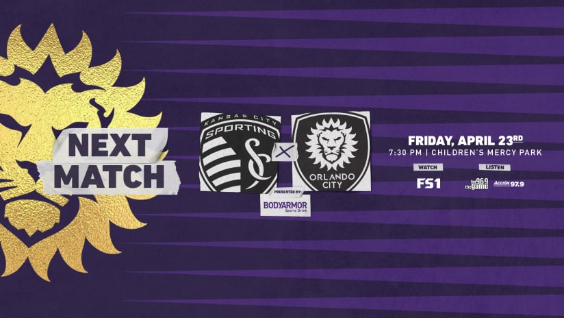 Orlando City Travels to Sporting Kansas City for First Road Match