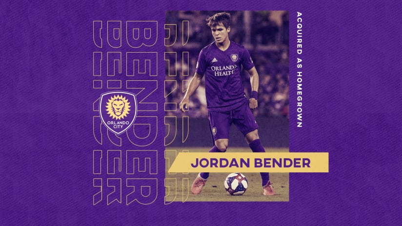 Orlando City SC Signs Jordan Bender to Homegrown Contract