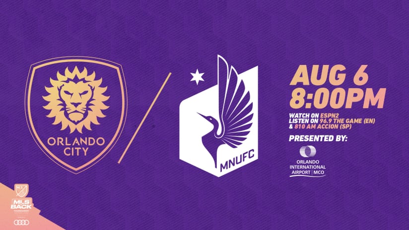 Orlando City to Face Minnesota United in MLS is Back Semifinals