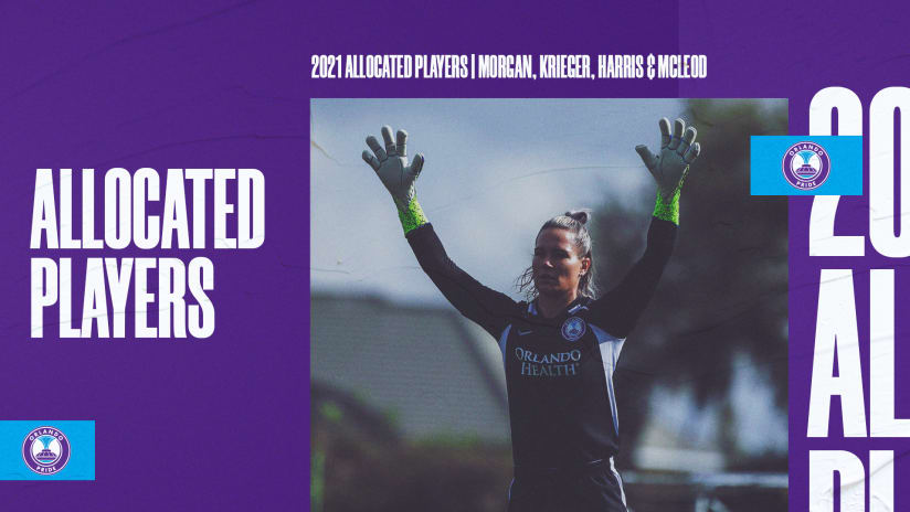Four Orlando Pride Players Named as 2021 Allocated Players