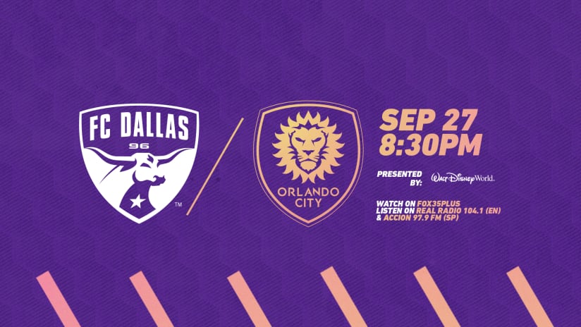 Orlando City Travels to FC Dallas on Sunday