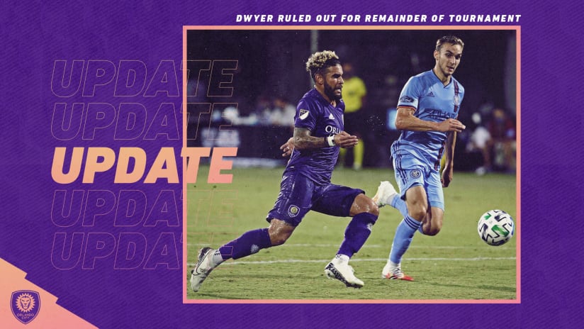 Orlando City Forward Dom Dwyer Ruled Out for Remainder of MLS is Back Tournament