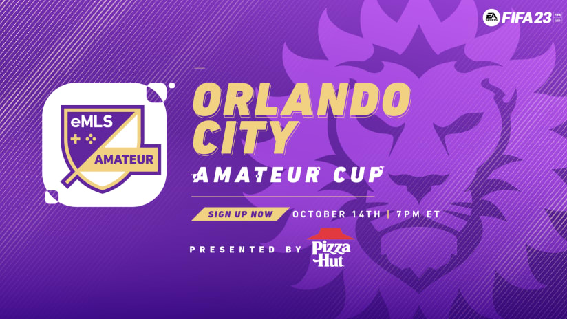 Orlando City to Host eMLS Amateur Cup Presented by Pizza Hut