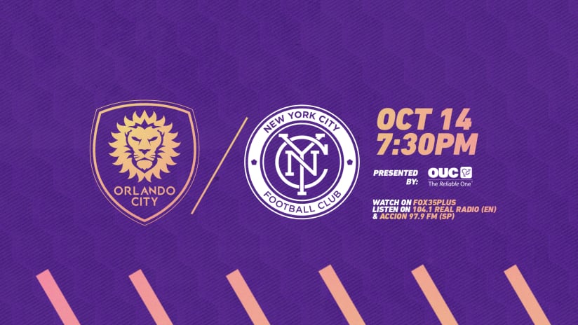 Orlando City Hosts NYCFC in Midweek Match