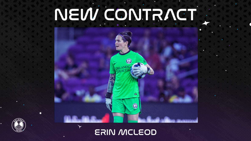 Orlando Pride Agree to New Contract Terms with Goalkeeper Erin McLeod