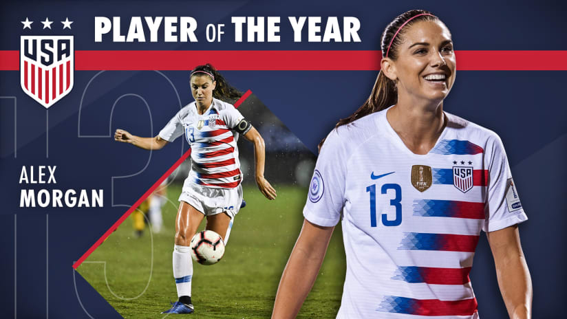 Alex Morgan Named 2018 U.S. Soccer Female Player of the Year