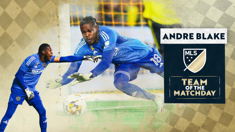 Andre Blake selected for MLS Team of the Matchday