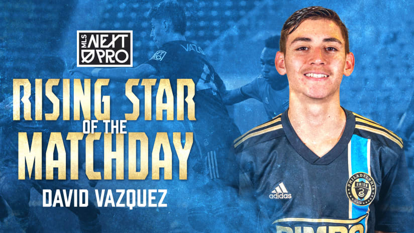 David Vazquez named MLS NEXT Pro Rising Star of Matchday