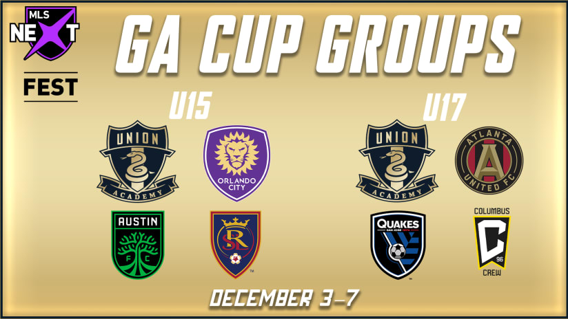 Philadelphia Union Academy learn Generation adidas Cup Qualifiers Schedule