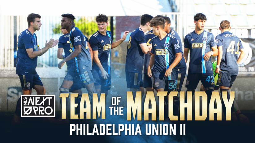 Union II named MLS NEXT Pro Team of the Matchday