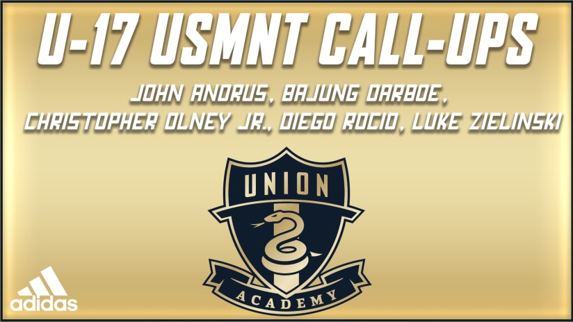 Philadelphia Union Academy leads the way with 5 players called in to U-17 USMNT Training Camp