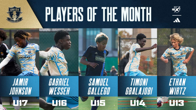 Academy Names October Players of the Month