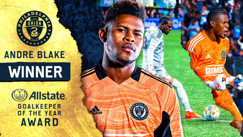Andre Blake claims third Allstate MLS Goalkeeper Of The Year Award