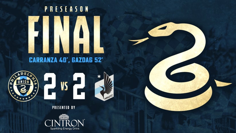 Recap | Gazdag, Carranza score in 2-2 draw against Minnesota