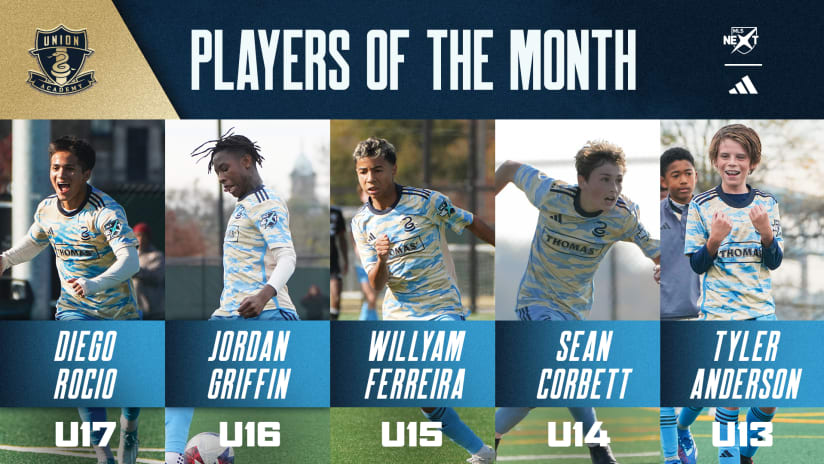 Academy Names November Players of the Month