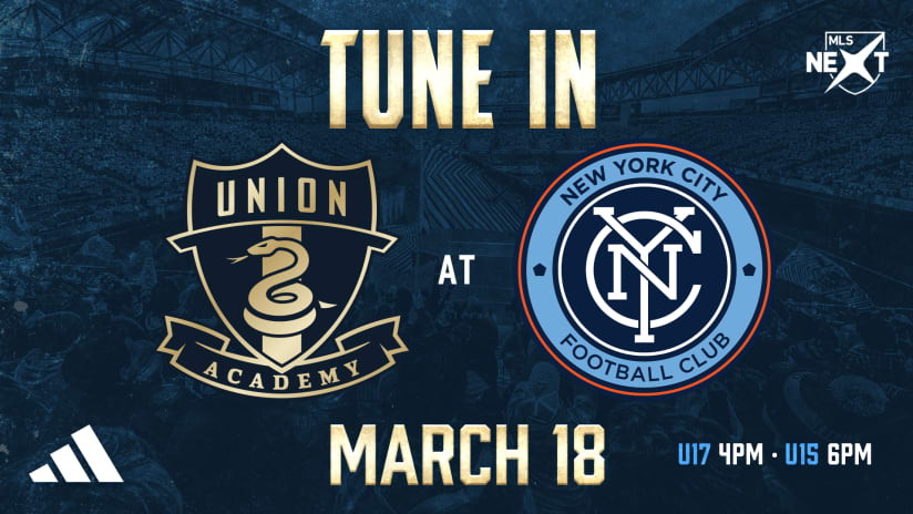 Academy 17s, 15s set to battle NYCFC starting at 4pm Saturday