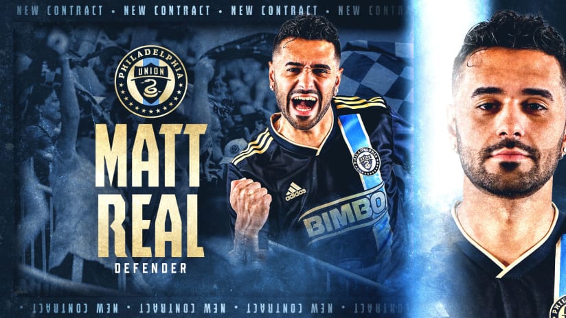 Philadelphia Union Sign Defender Matt Real To New Homegrown Contract