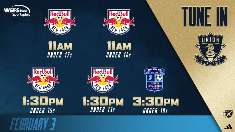 Academy returns to WSFS Bank Sportsplex for rivalry contests against Red Bulls