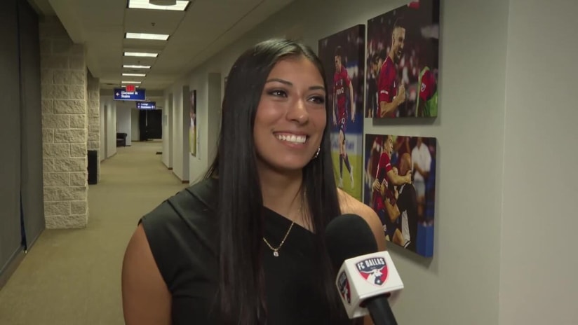 Reyna Reyes reacts to being drafted in the 1st round of the 2023 NWSL Draft