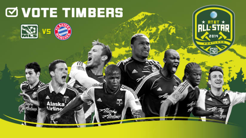 2014 MLS All-Star Game Timbers Player rotator