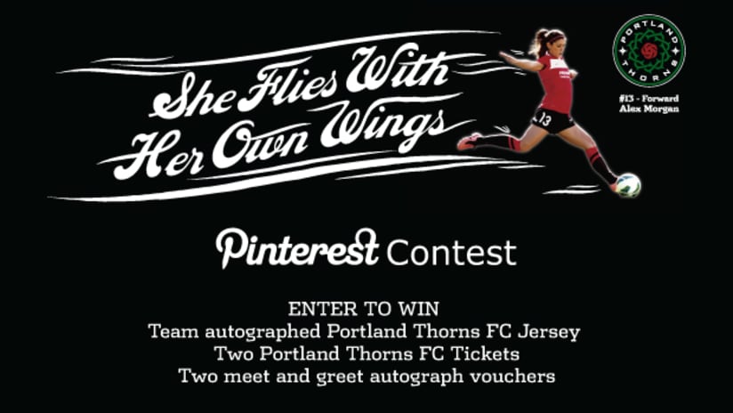 She Flies With Her Own Wings: Help us launch our new Thorns FC Pinterest page and win -