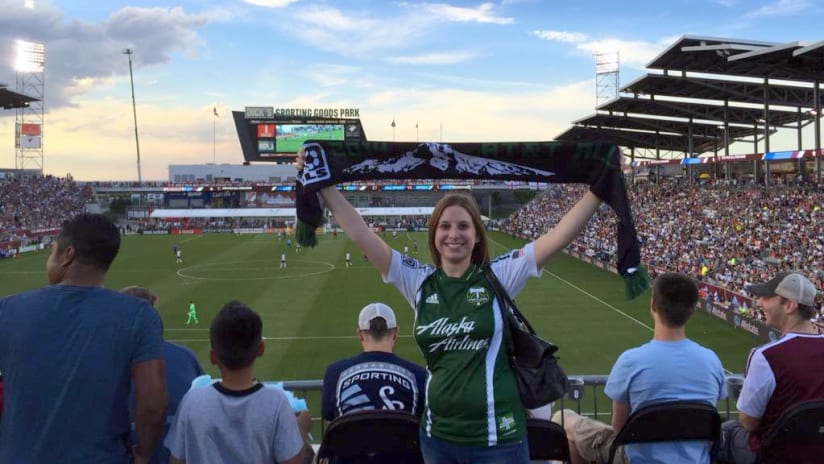 Timbers fans at 2015 MLS All-Star Game