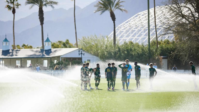 February 2023: Timbers in preseason during the 2023 Coachella Valley Invitational
