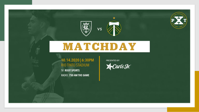 Matchday, Timbers @ RSL, 10.14.20