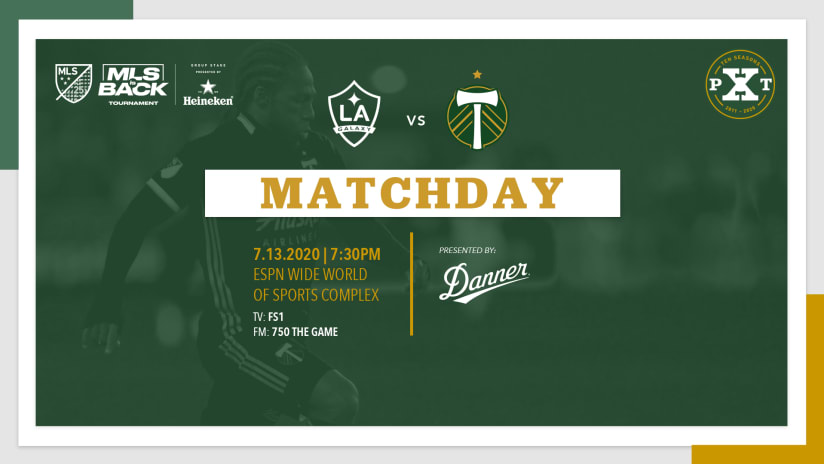 Matchday, LA vs. Timbers, 7.13.20