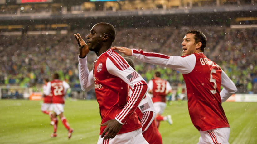 Futty Danso, Eric Brunner - Timbers @ Sounders, 5.14.11