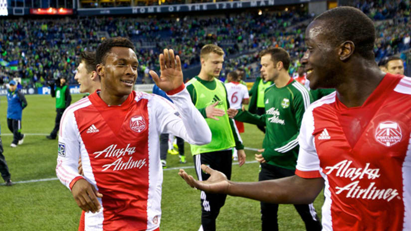 Rodney Wallace, Andrew Jean-Baptiste, Timbers @ Sounders, 3.16.13