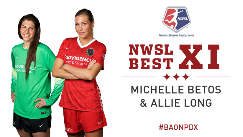 Michelle Betos, Allie Long, 2015 NWSL Best XI
