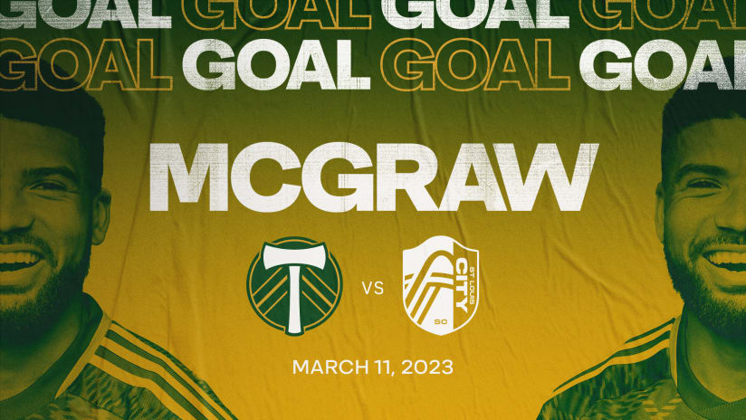 GOAL | Zac McGraw heads in a corner to put the Timbers up 1-0 against STL