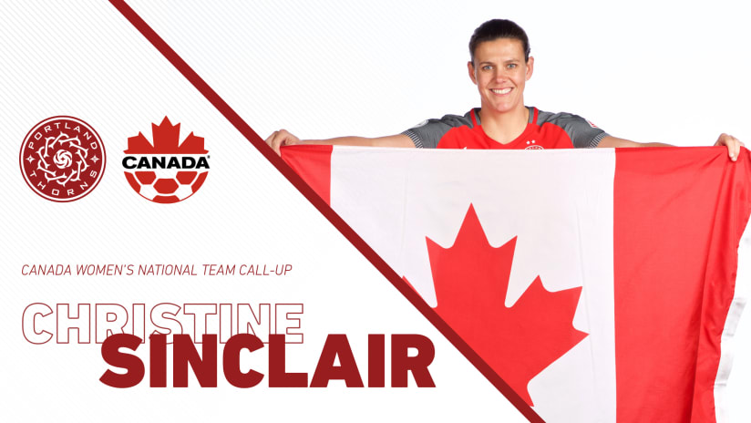 Christine Sinclair, Canada call up, 5.29.18