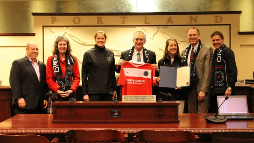 Thorns FC Day of Recognition, City Hall