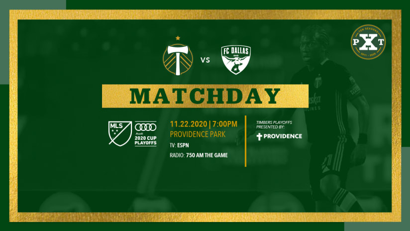 Matchday, Timbers vs. FCD, 11.22.20