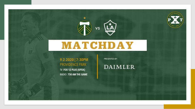 Matchday, Timbers vs. LA, 9.2.20