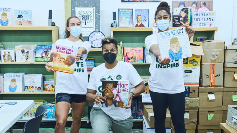 PHOTOS | Stand Together Week moves on with Thorns and Timbers at Children's Book Bank, Ronald McDonald House and more