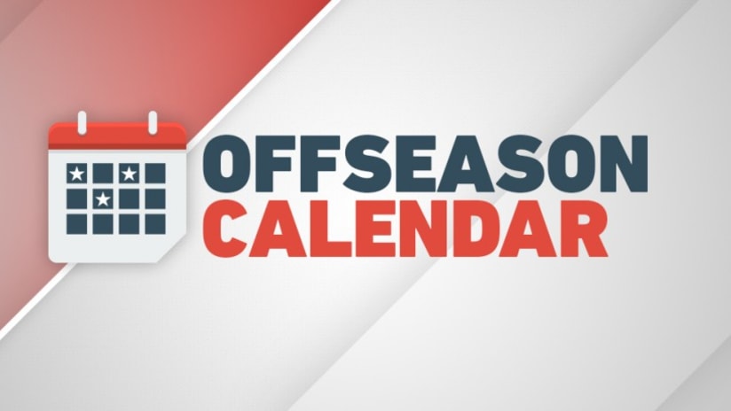 2017 MLS Offseason calendar