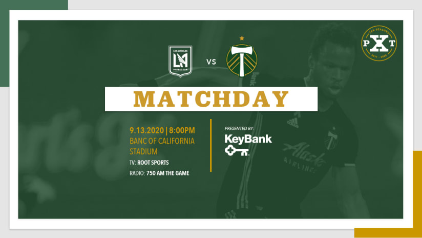 Matchday, Timbers @ LAFC, 9.13.20