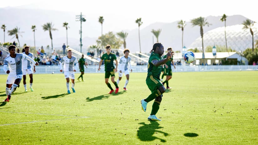 February 2023: Timbers in preseason during the 2023 Coachella Valley Invitational