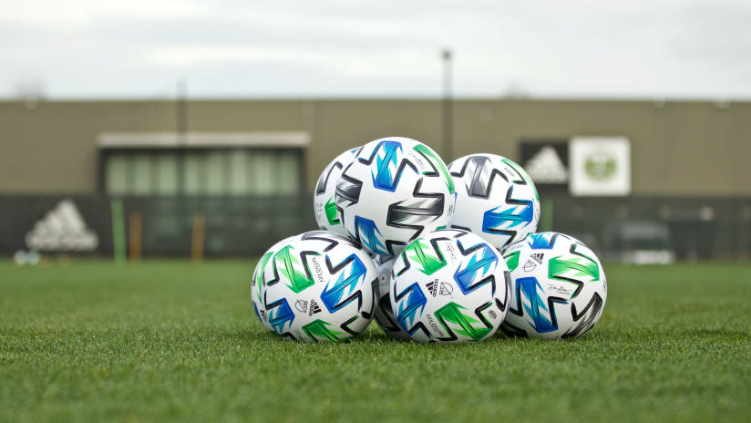 MLS adidas balls, Timbers Training, 1.20.20